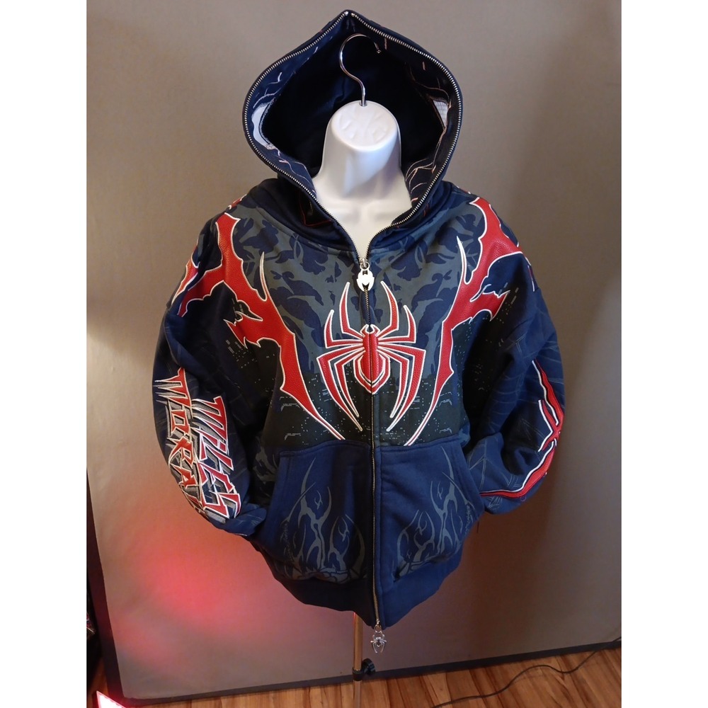 CIVIL REGIME x Spider-Man Miles Morales LIMITED EDITION Full Zip Hoodie Sz M NWT